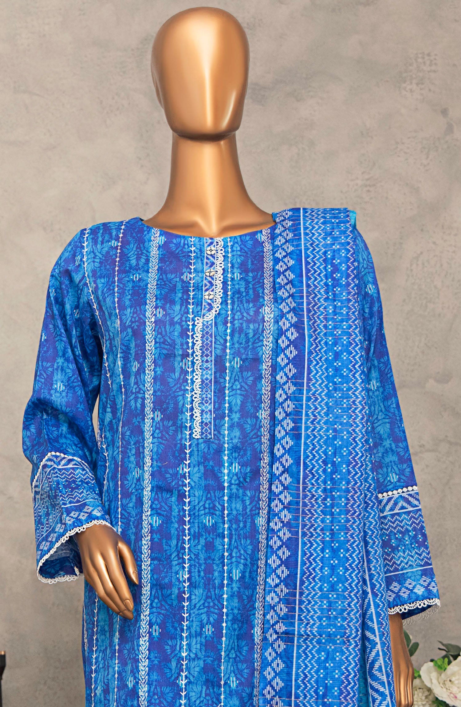 HZ Textile UNSTITCH Meenakari Embroidered Collection 2025 D-07