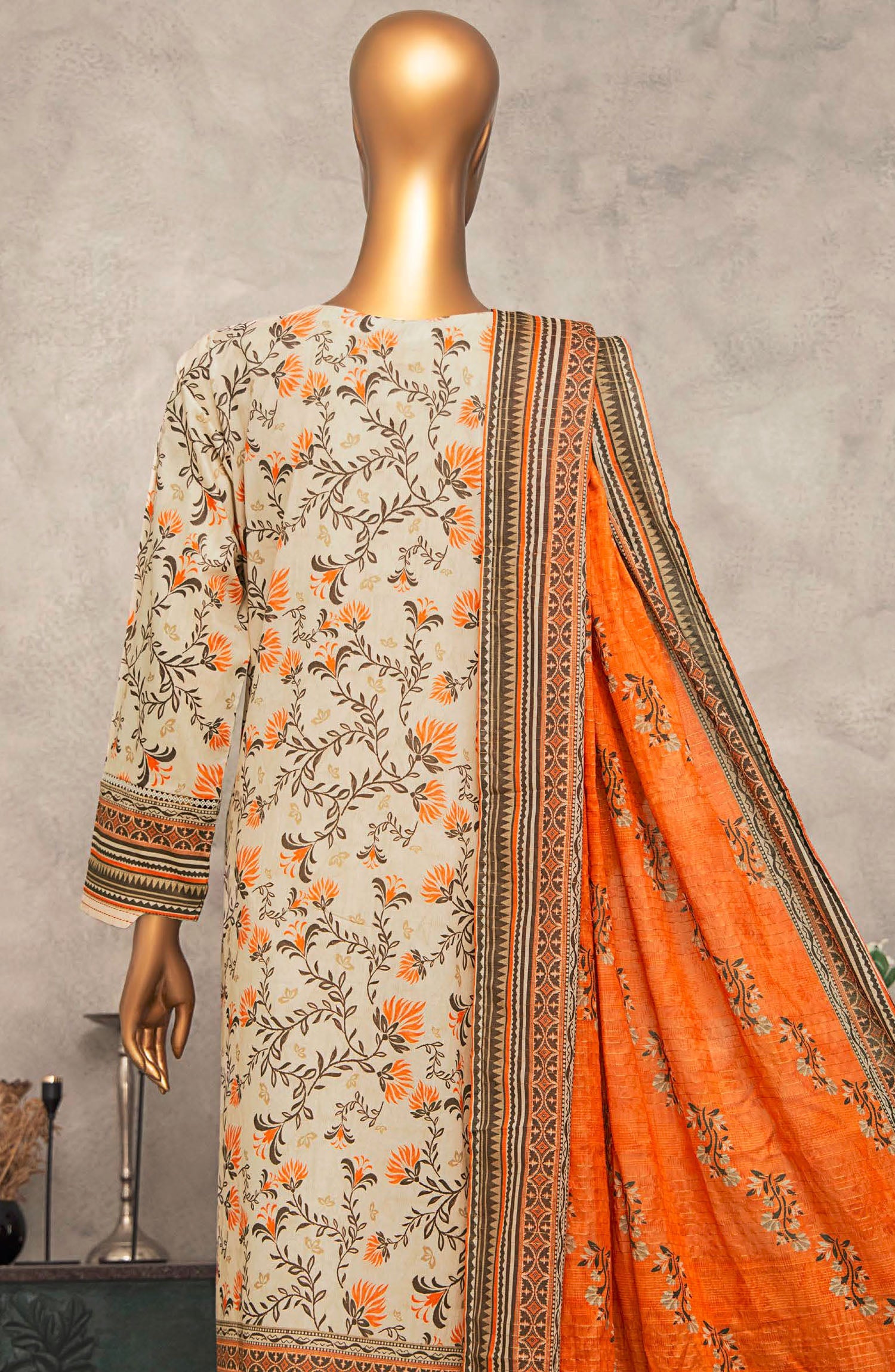 HZ Textile UNSTITCH Meenakari Embroidered Collection 2025 D-05