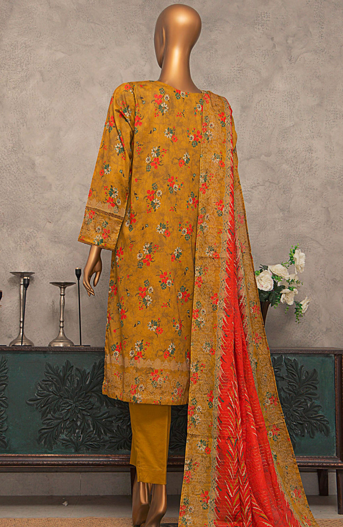 HZ Textile UNSTITCH Meenakari Embroidered Collection 2025 D-03