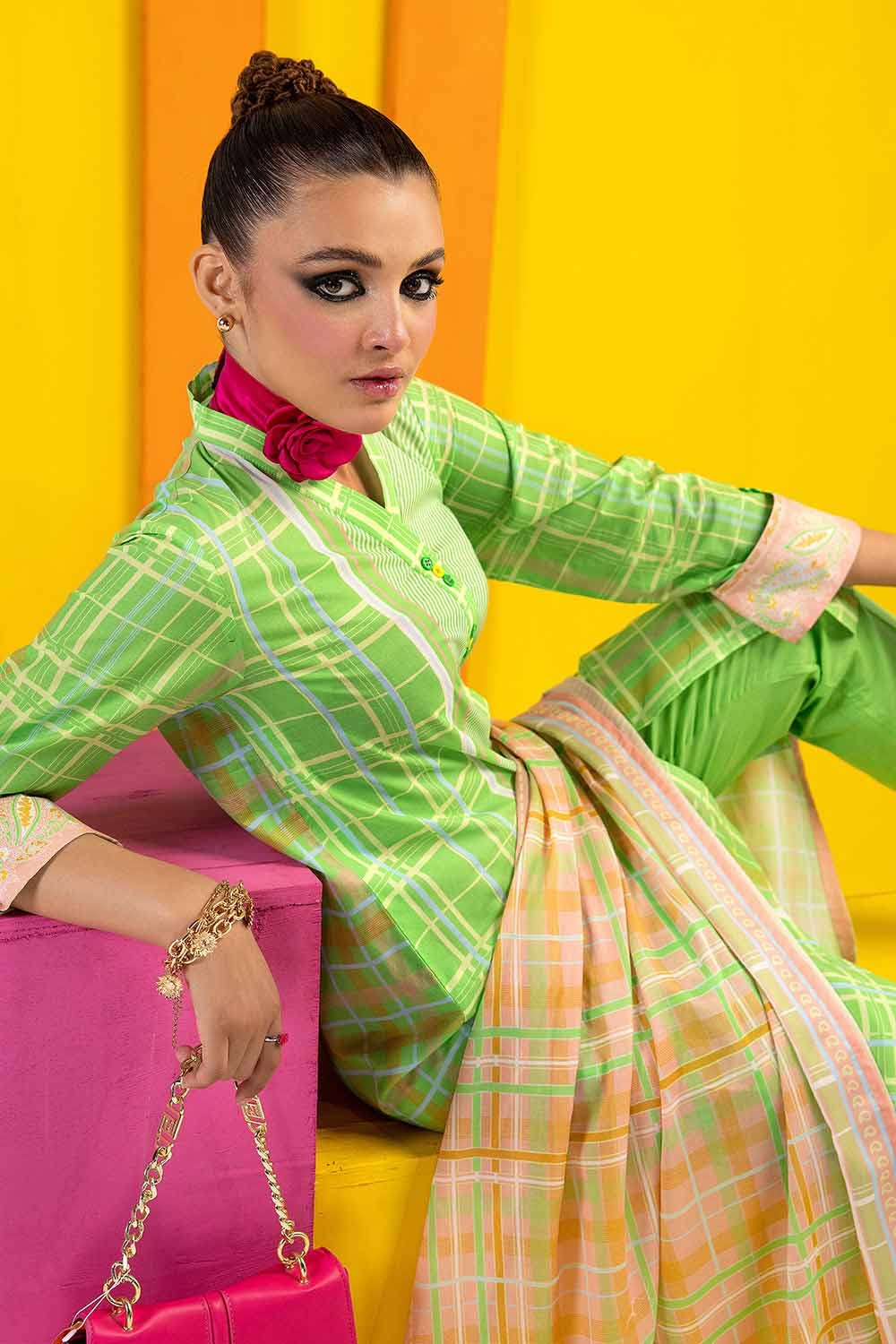 Gul Ahmed Unstitched Printed Lawn 3pcs Suite D-11