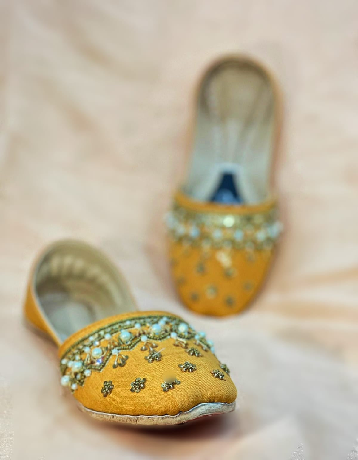 HALFNAWABI MUSTURD HANDMADE KHUSSA BY AYESHA FABRICS