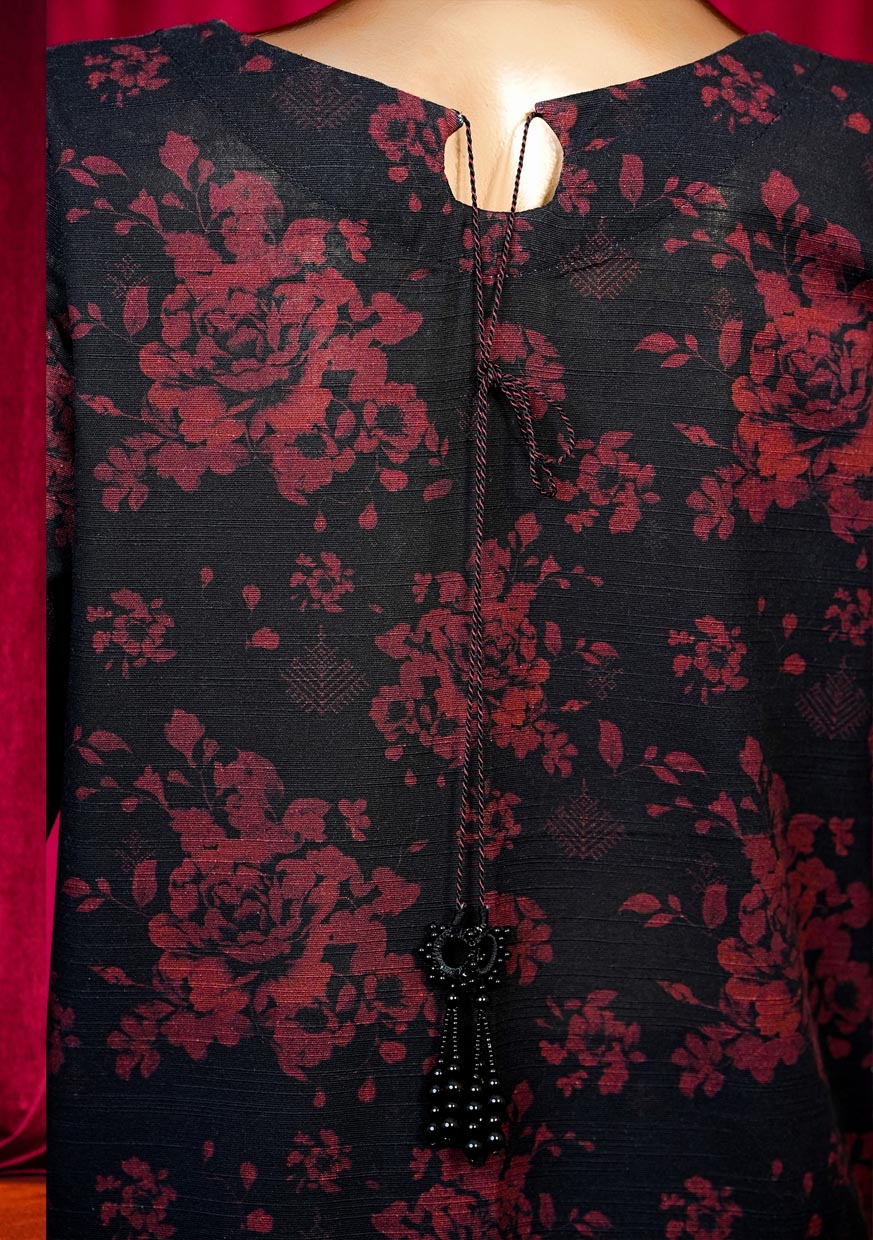 HZ Textile stitched Blooming Winter Khaddar 2Piece Co-ords Stitched Collection 2025 D-05