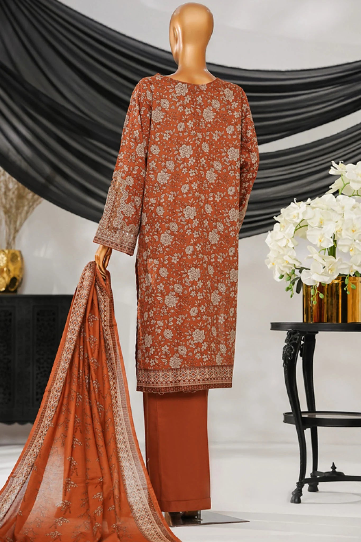 Intermix Thread & Needle By HZ Stitched 3 Piece Emb Cambric Collection'2025-POEL-