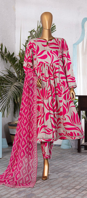 HZ Textile Unstitched Full Suit Linen Wintry Collection 25 D-02