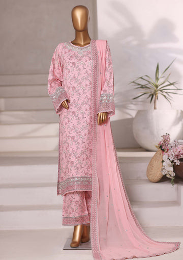 Sadabahar Luxury Viscose With Chiffon Embroidered Dupatta 3pcs Stitched Collection 2025 0-03