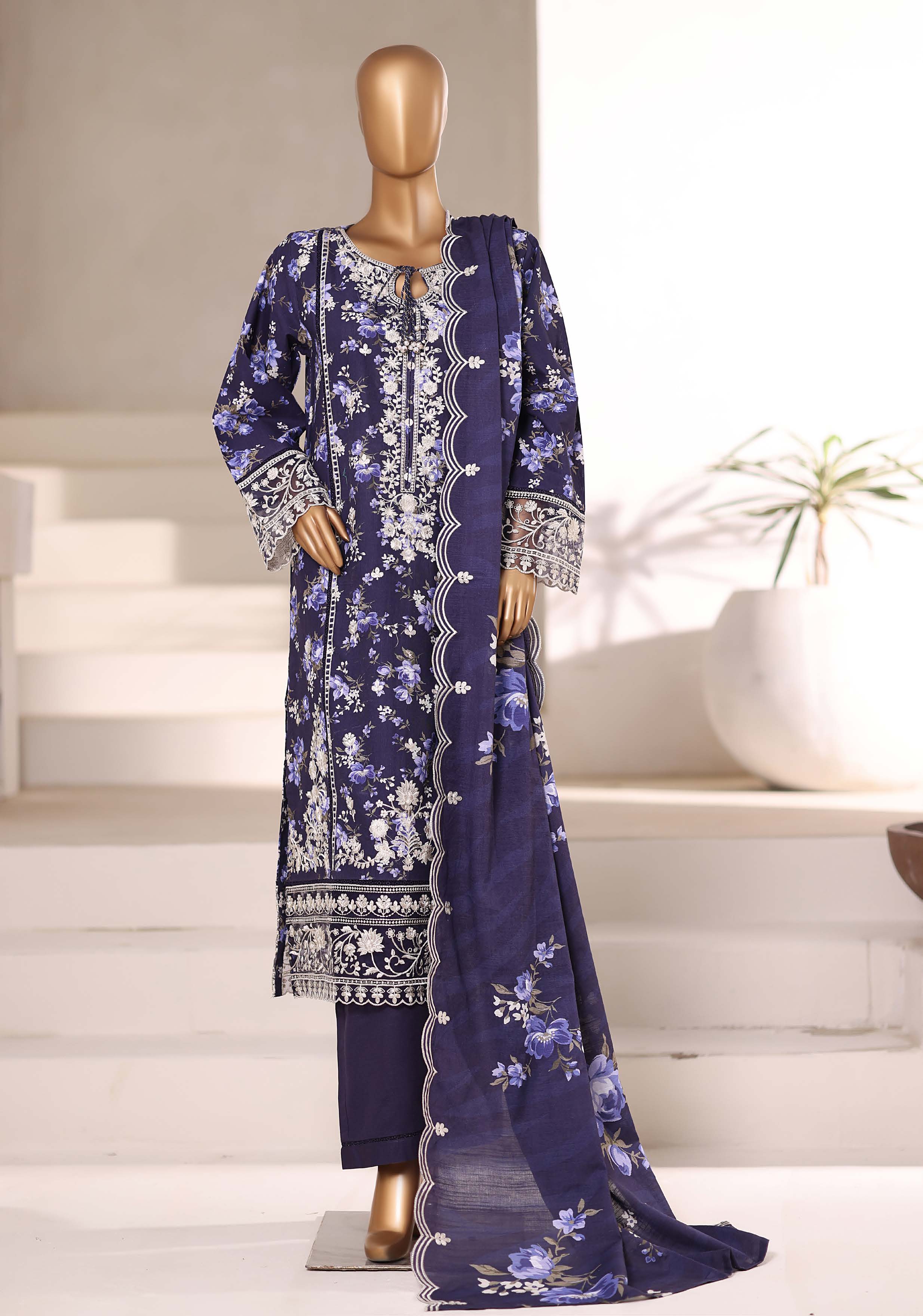 SADABAHAR RTW SIGNATURE KHADDAR EMBROIDERED 3PIECE COLLECTION 2025 SSKE -1106