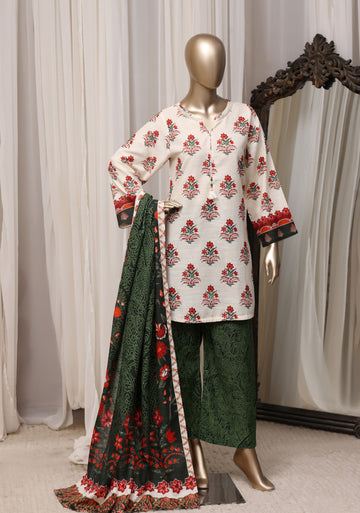 Sadabahar Luxury Khaddar Printed 3piece  stitched Vol-03 2026 D-03