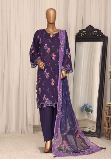 Sadabahar Raya Cut Work Embroidery Lawn 3Piece Stitched Collection D-03
