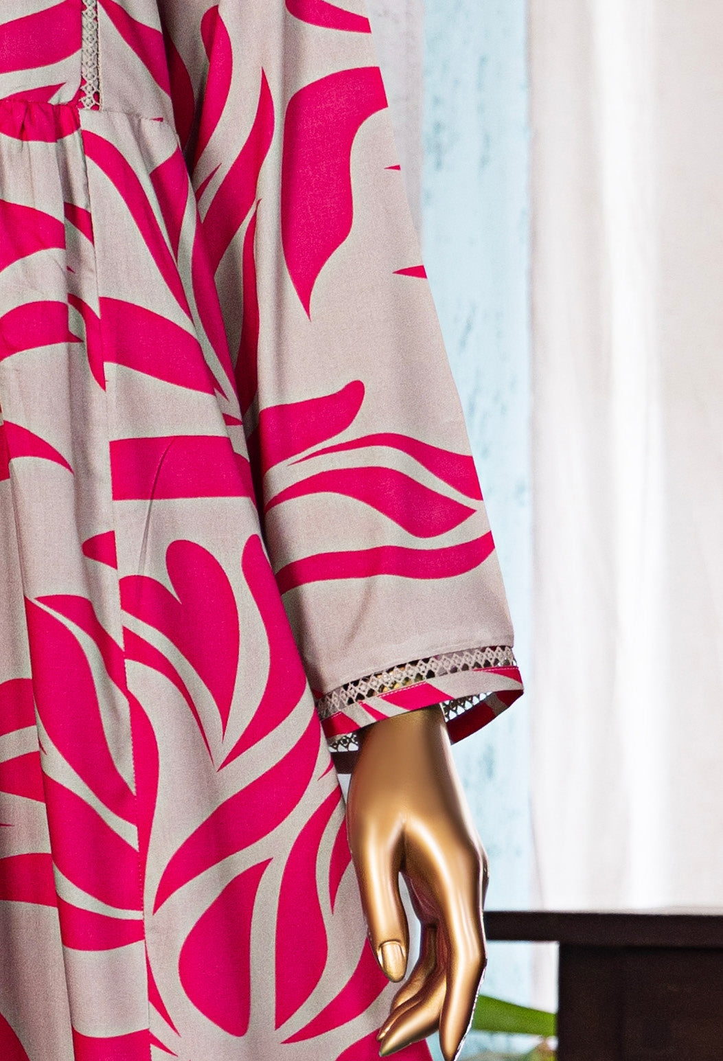 HZ Textile Unstitched Full Suit Linen Wintry Collection 25 D-02