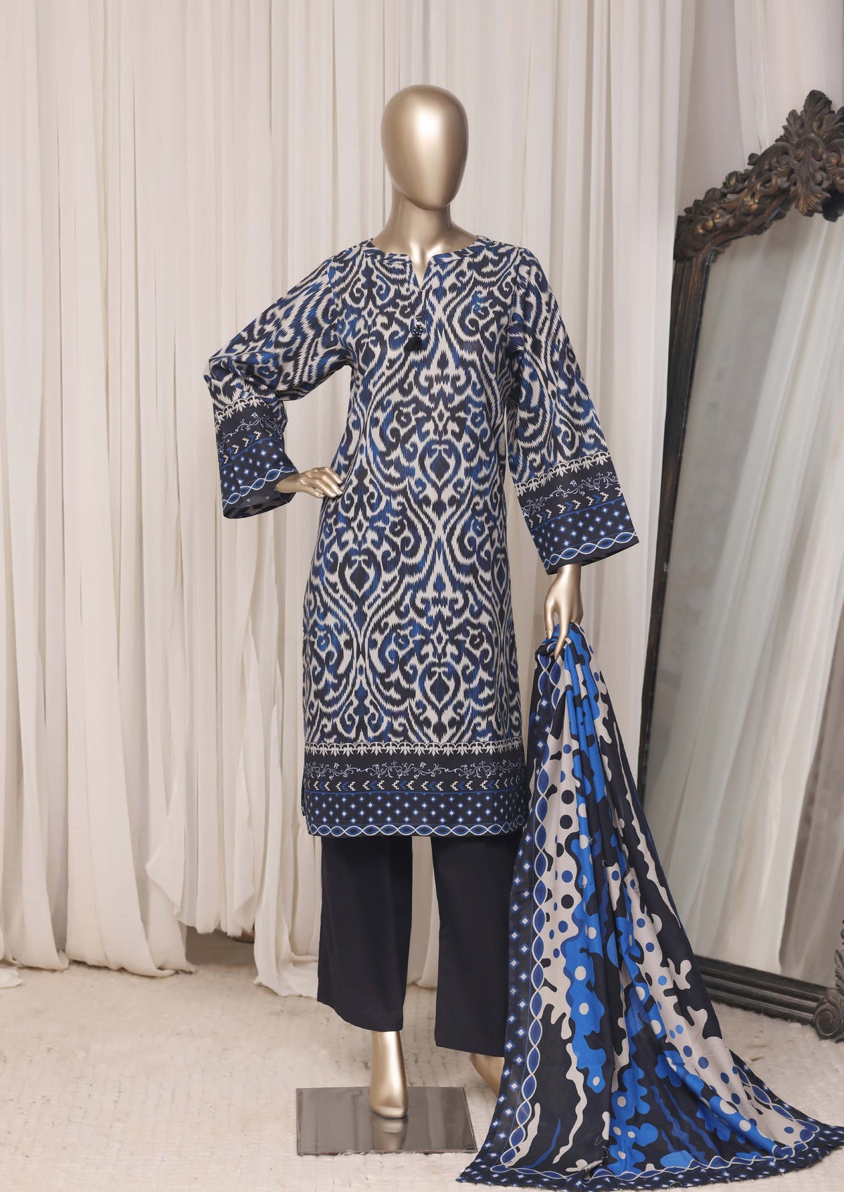Sadabahar Signature Festive Khaddar Embroidery 3piece  stitched Collection 2026 D-03