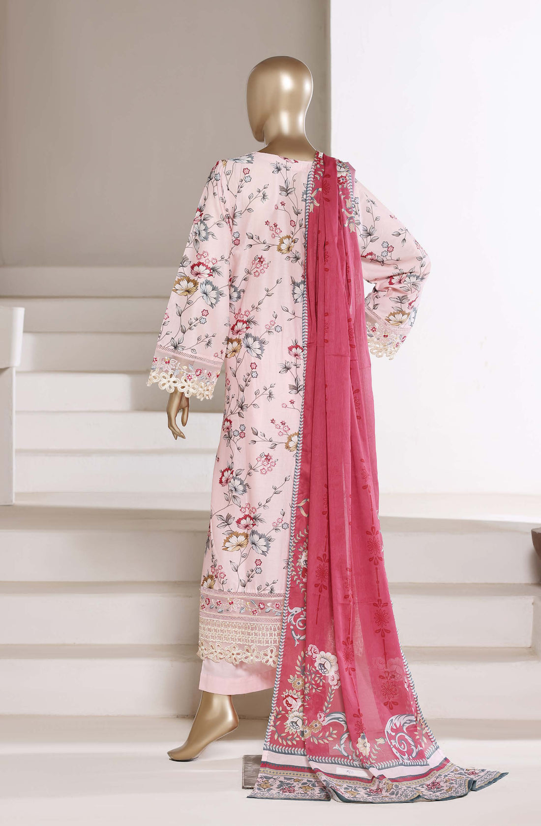 Sadabahar luxury long length Embroidery lawn 3piece stitched collection D-03