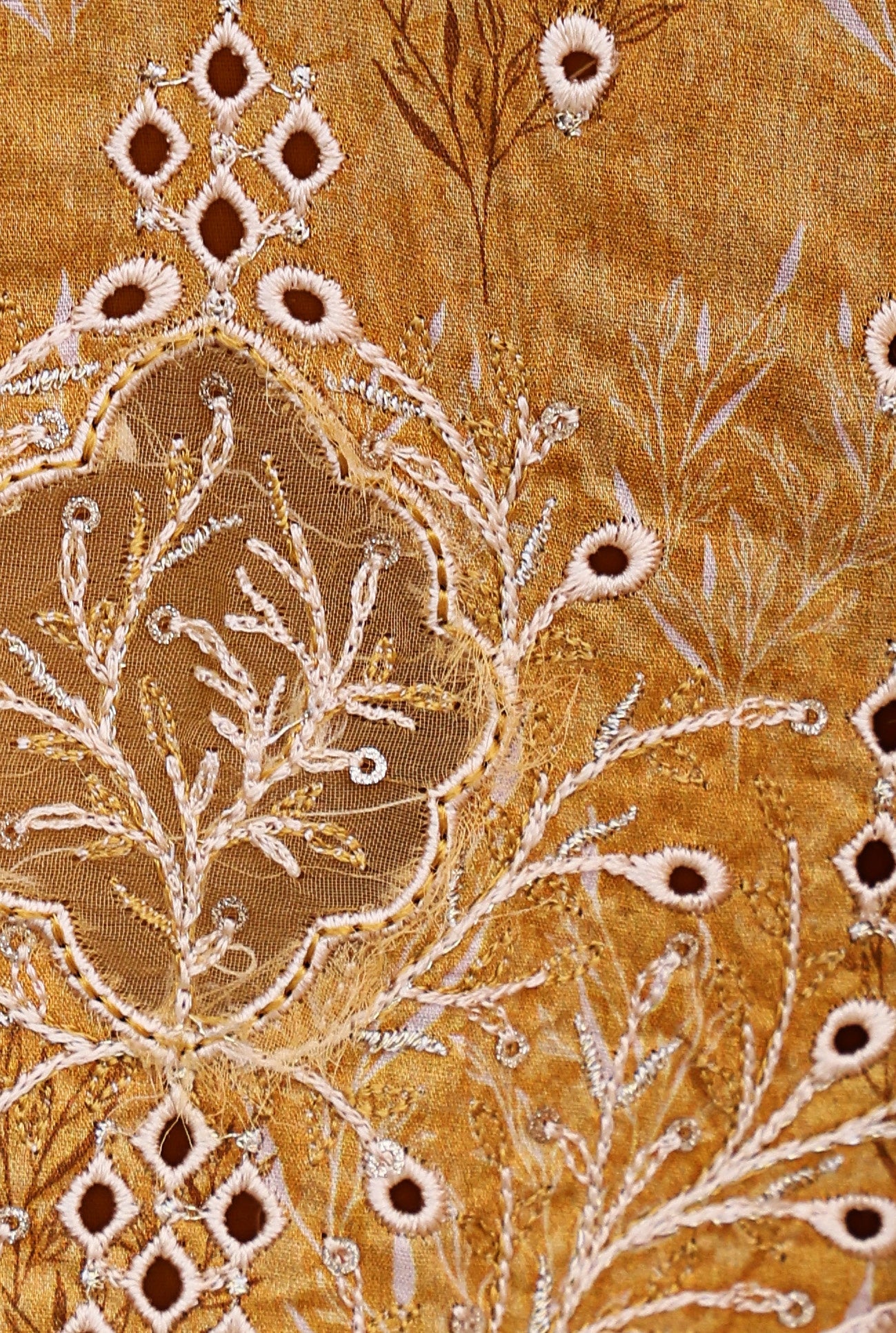 HZ Textile UNSTITCH Premium Embroidered Collection 2025 D-03