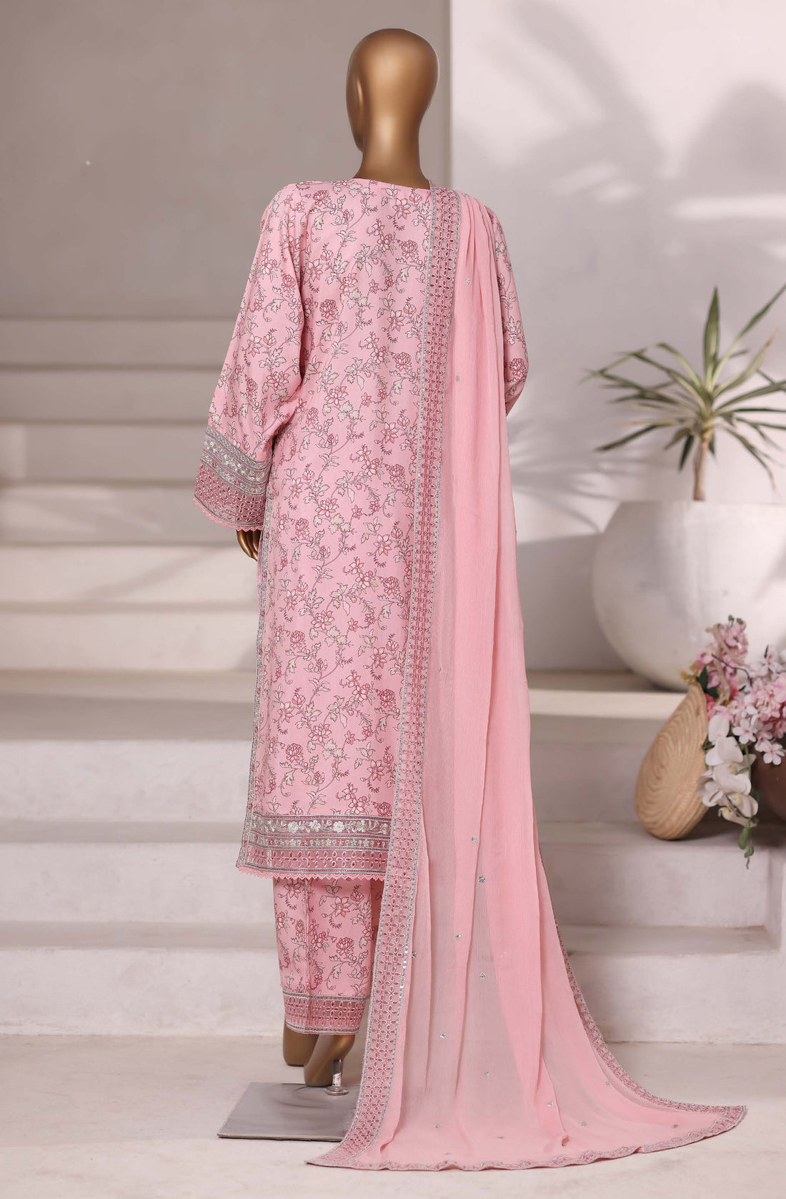 Sadabahar Luxury Viscose With Chiffon Embroidered Dupatta 3pcs Stitched Collection 2025 0-03