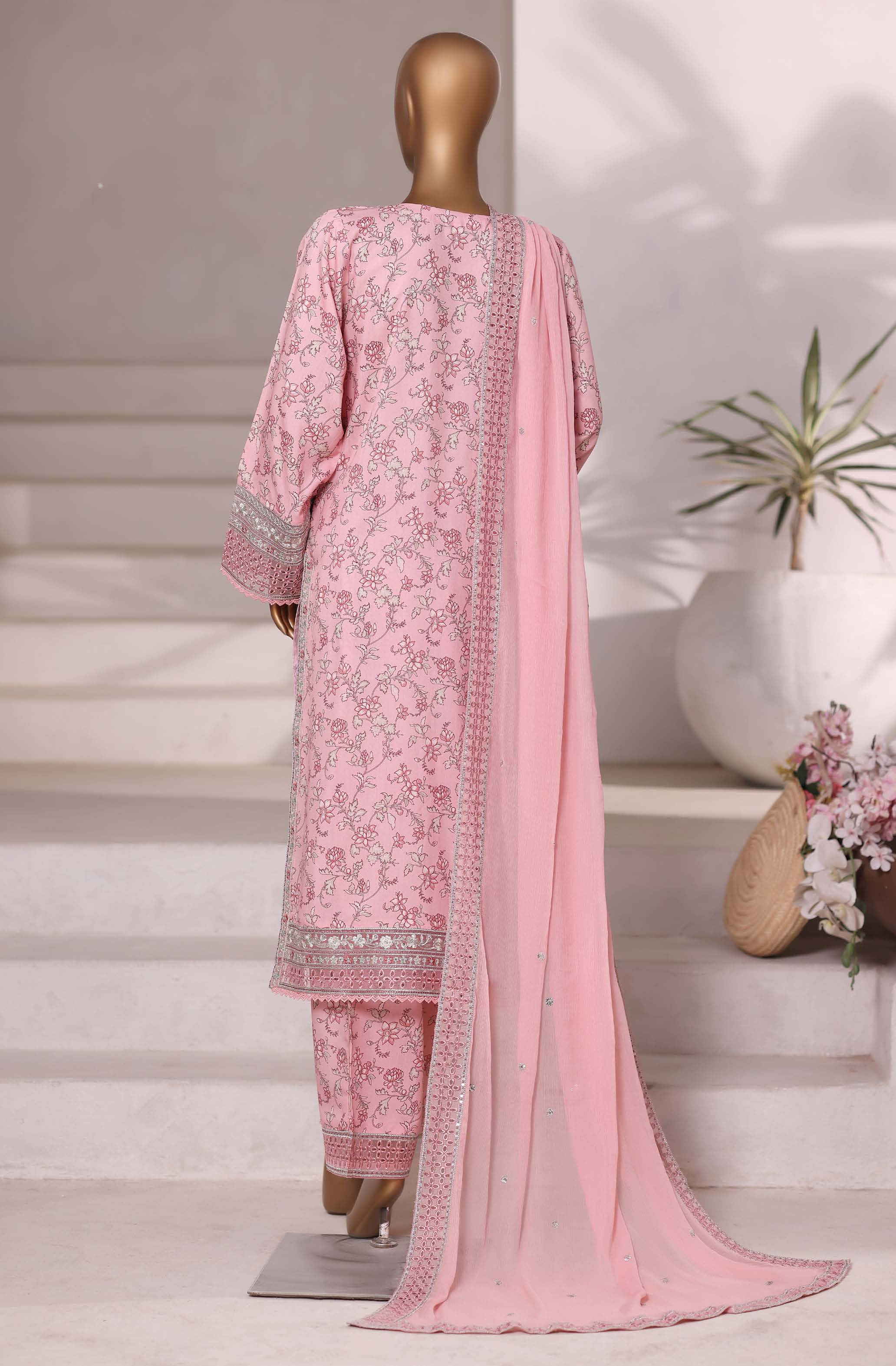 Sadabahar Luxury Viscose With Chiffon Embroidered Dupatta 3pcs Stitched Collection 2025 0-03