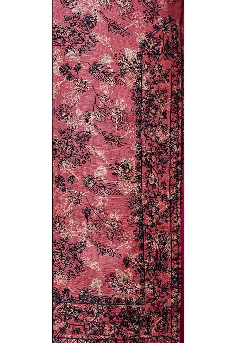 HZ Textile stitched Blooming Winter Khaddar 2Piece Co-ords Stitched Collection 2025 D-07