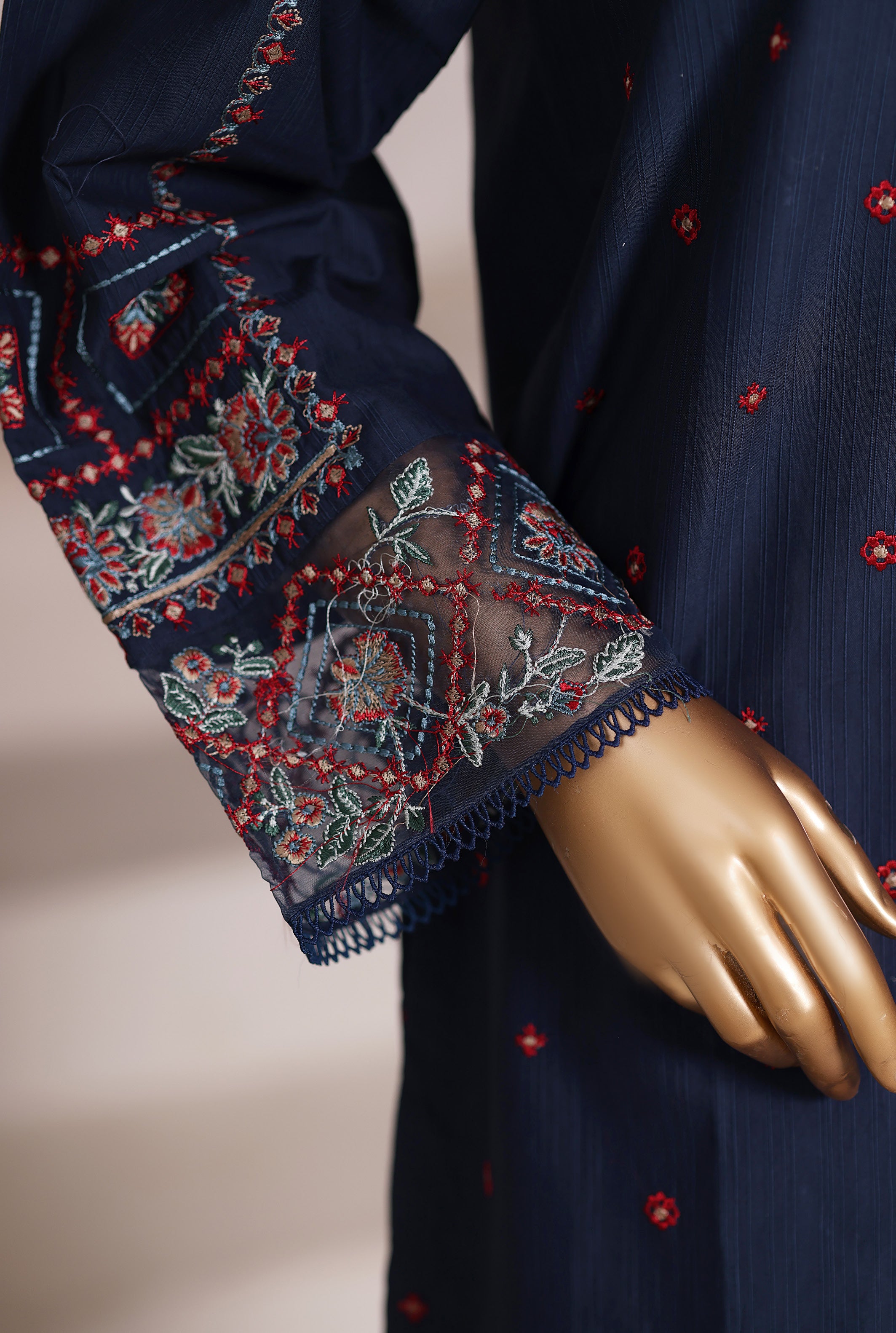 SADABAHAR Vybe Embroidered Set 2PlECE STITCHED COLLECTION 2025 D-302 Blue