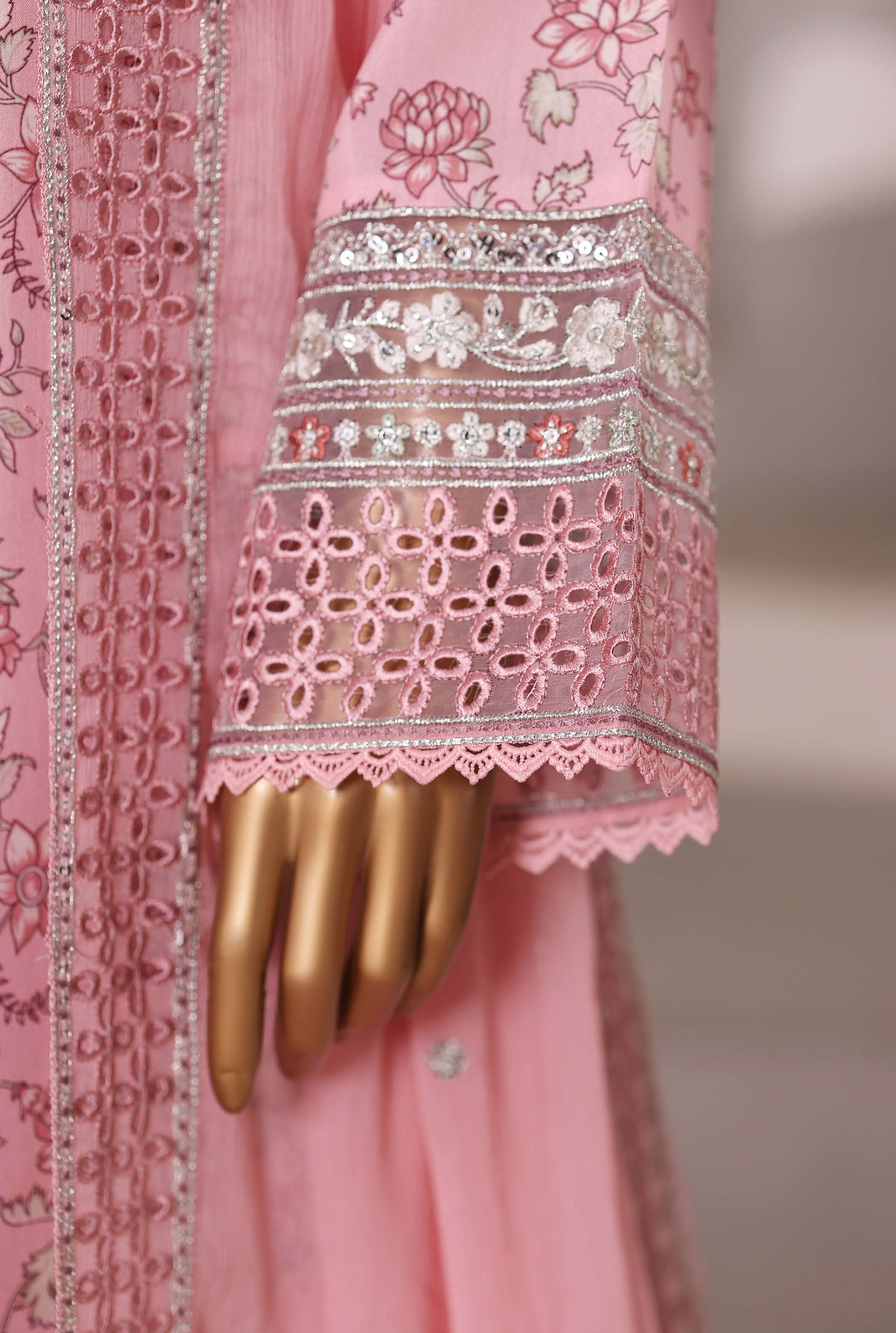 Sadabahar Luxury Viscose With Chiffon Embroidered Dupatta 3pcs Stitched Collection 2025 0-03