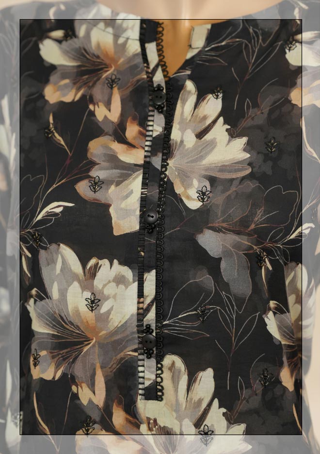 HZ Textile Ready to Wear PRINTKARI CAMBRIC Chikankari 3PC Collection 2025 D-05