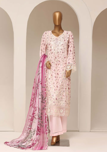 Sadabahar Luxury Lawn Festive Signature Heavy Embroidered With Digital Chiffon Embroidered Dupatta 3 Piece stitched Ready To Wear Collection 2026 D-04
