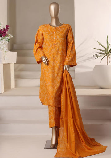 HZ Textile Ready to Wear Rozaana Cambric Printed 3PC Collection 2025 D-06