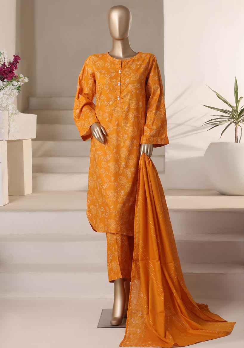 HZ Textile Ready to Wear Rozaana Cambric Printed 3PC Collection 2025 D-06