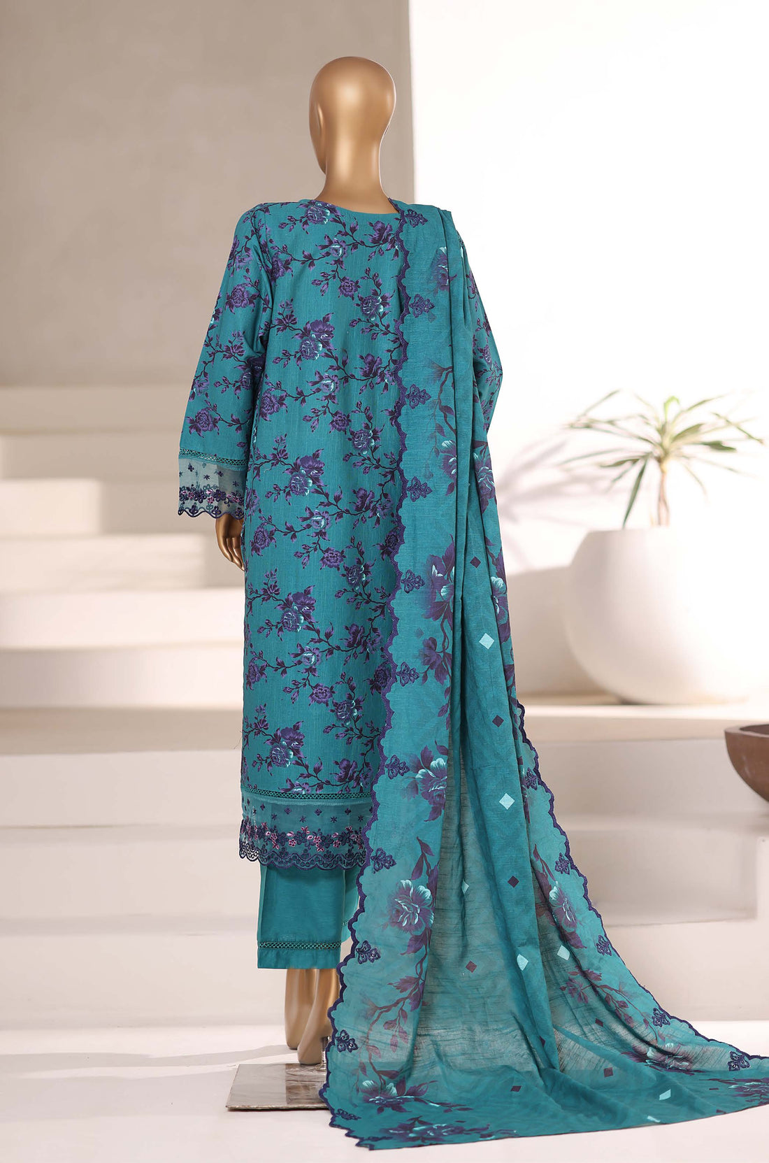 SADABAHAR RTW SIGNATURE KHADDAR EMBROIDERED 3PIECE COLLECTION 2025 SSKE -1102