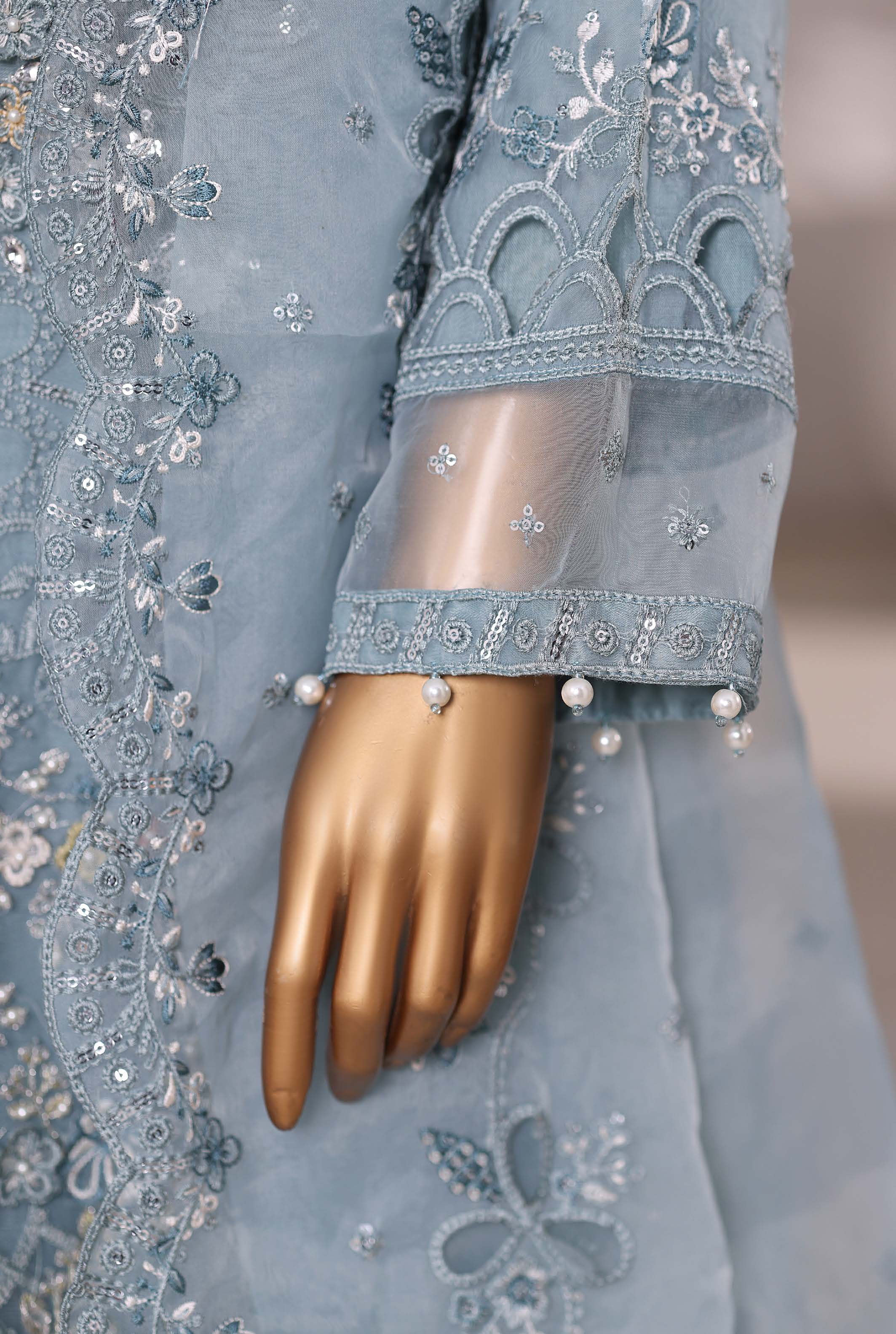 SADABAHAR LUXURY FORMAZ FESTIVE MAHPARA VOL-18 ORGANZA "EMBROIDERED 3 PIECE STITCHED COLLECTION 2025 D-04