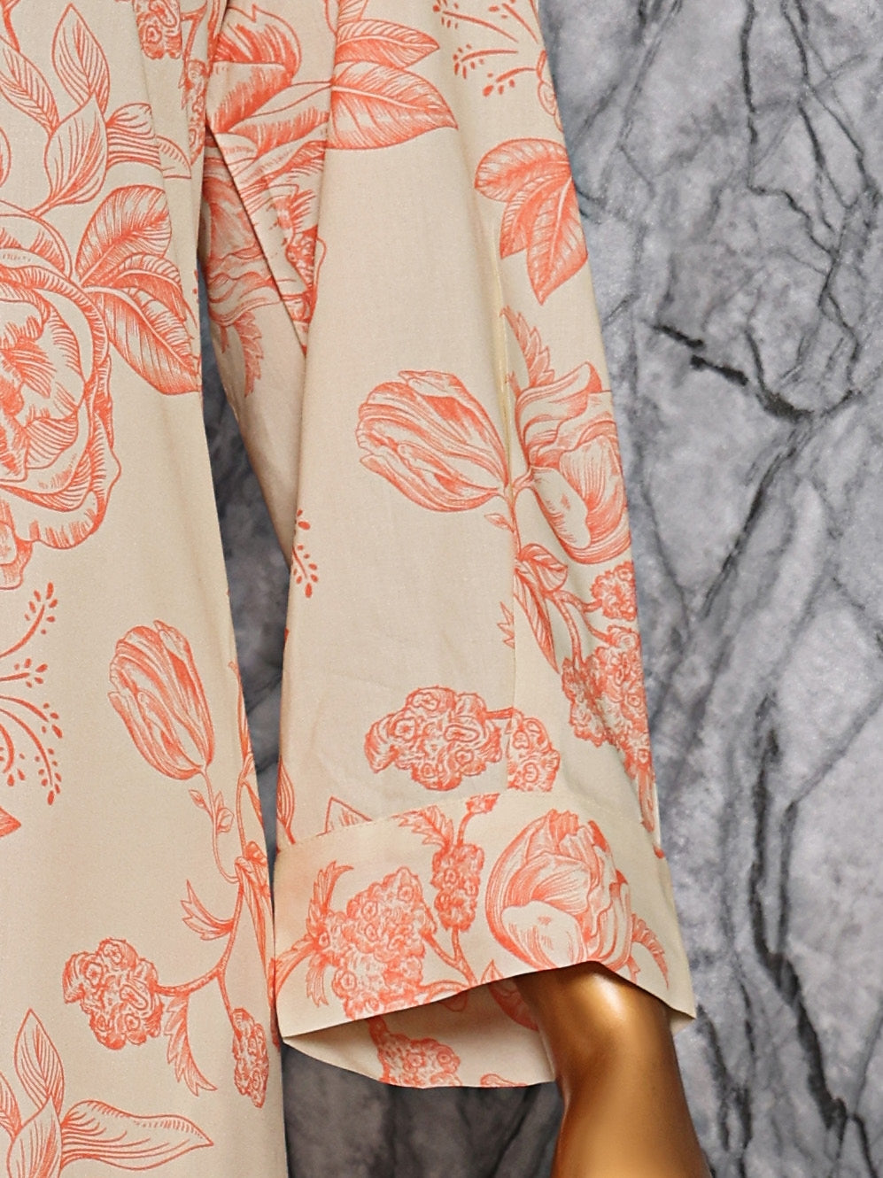 HZ Textile Unstitched Full Suit Linen Wintry Collection 25 D-04