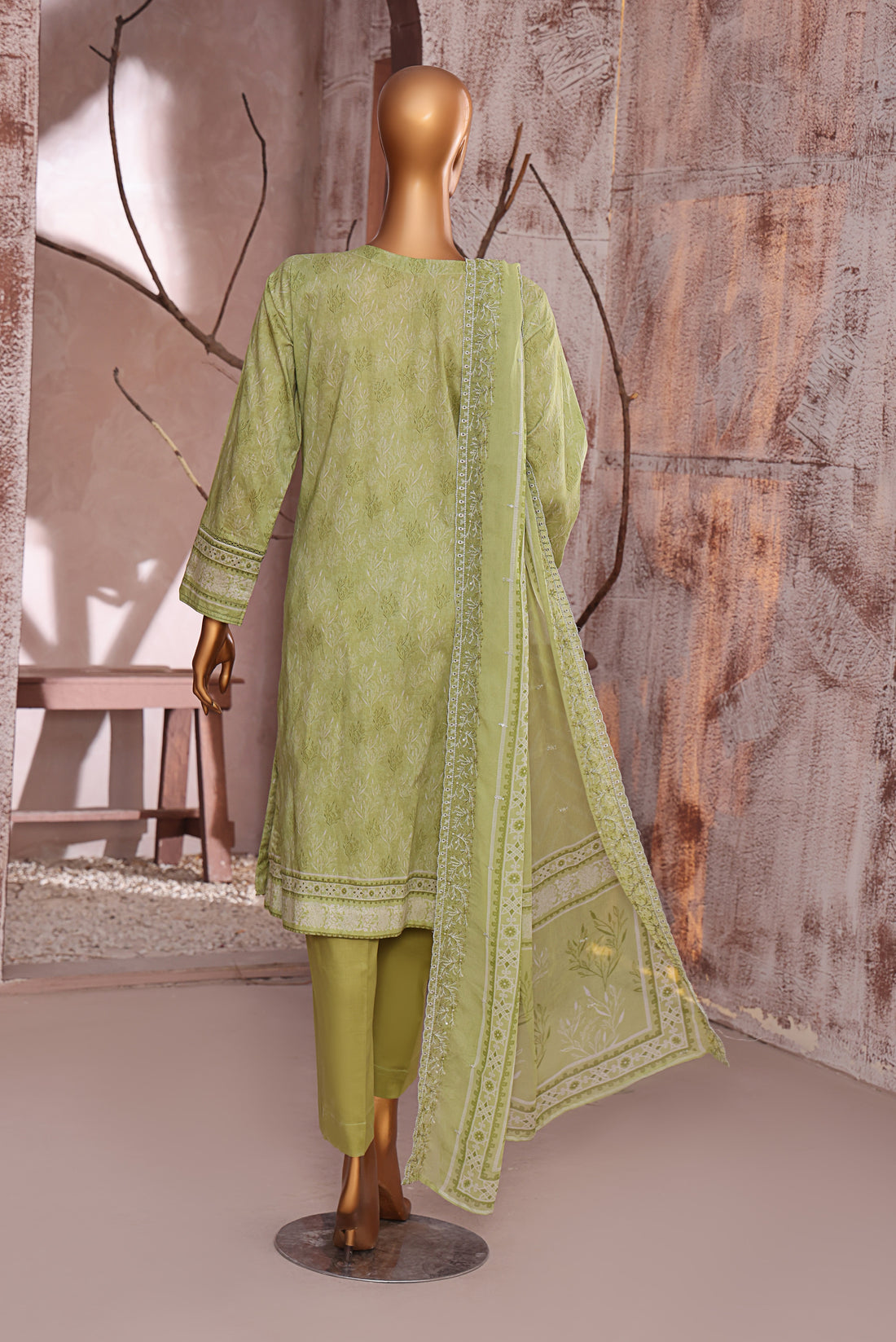 HZ Textile UNSTITCH Premium Embroidered Collection 2025 D-04