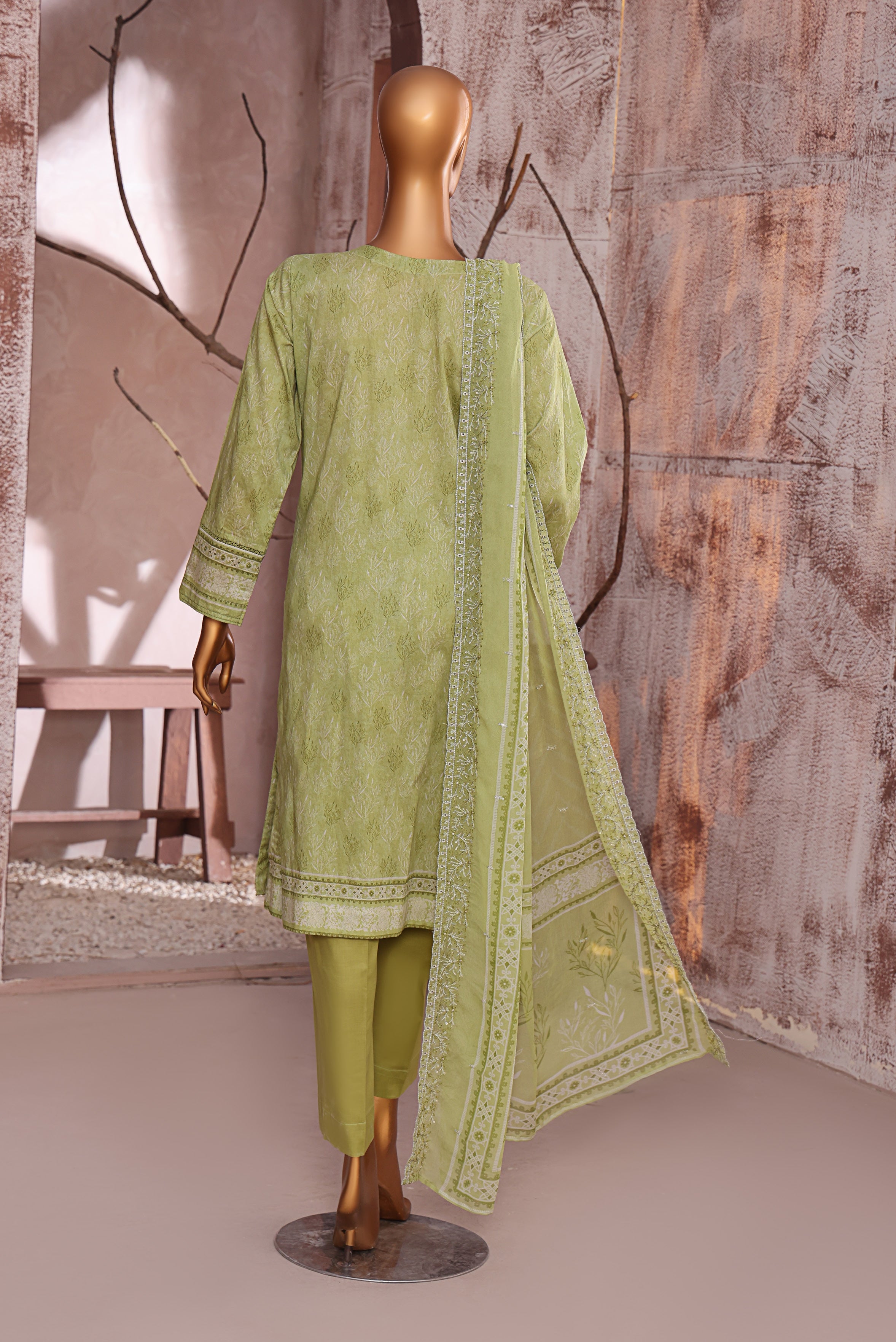 HZ Textile UNSTITCH Premium Embroidered Collection 2025 D-04