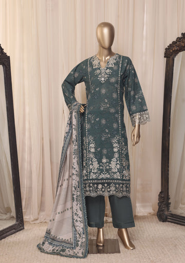 Sadabahar Luxury Khaddar Printed 3piece  stitched Vol-05 Collection 2026 D-04