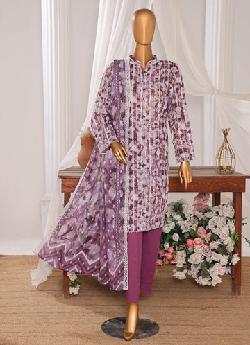 HZ Textile Unstitch Dhagakari Embroidered Collection 2025 D-04