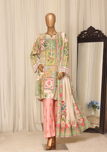 Sadabahar linen Printed 3Piece Stitched Collection D-01