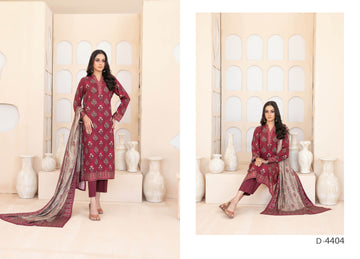 TAWAKKAL RAHAB STAPLE PRINTED 3PIECE UNSTITCHED COLLECTION 2025 D 04