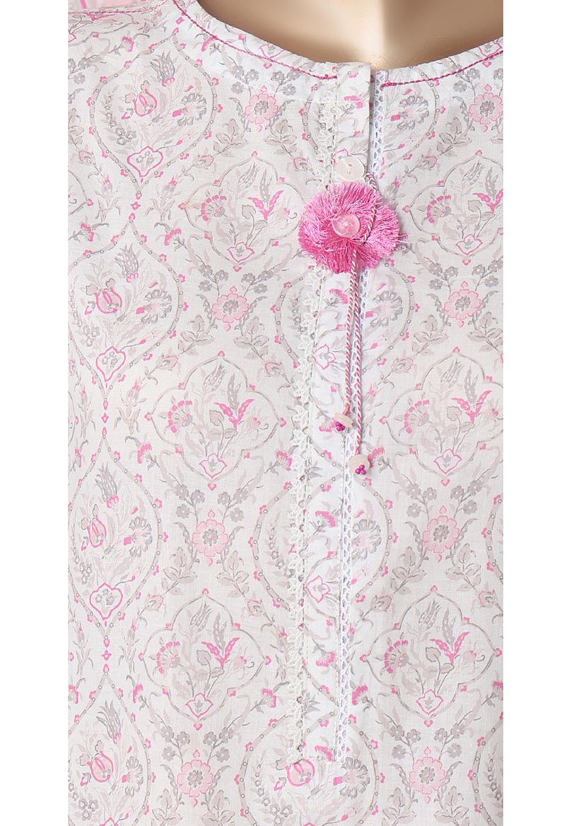 HZ Textile Ready to Wear Rozaana Cambric Printed 3PC Collection 2025 D-07