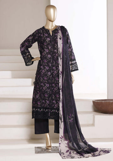 Sadabahar luxury long length Embroidery lawn 3piece stitched collection D-05