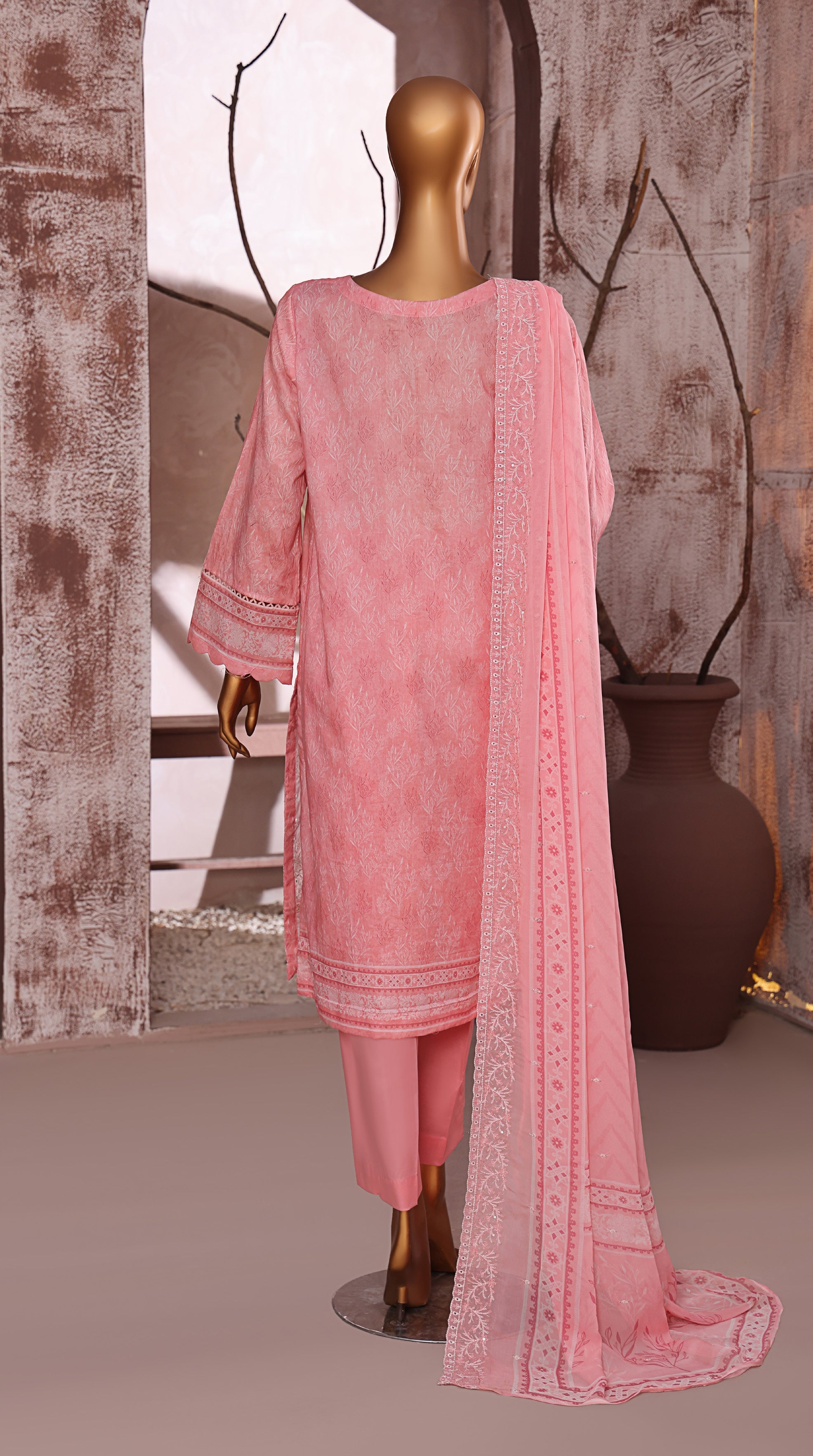 HZ Textile UNSTITCH Premium Embroidered Collection 2025 D-05