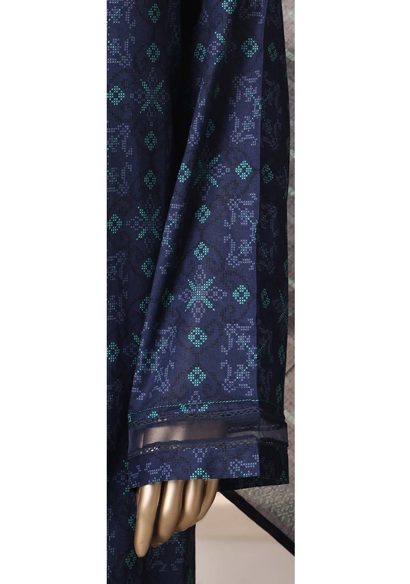 HZ Textile Ready to Wear Rozaana Cambric Printed 3PC Collection 2025 D-08