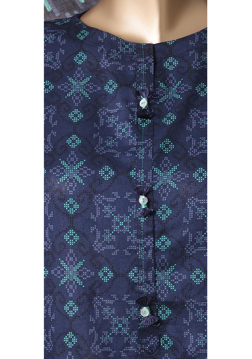 HZ Textile Ready to Wear Rozaana Cambric Printed 3PC Collection 2025 D-08