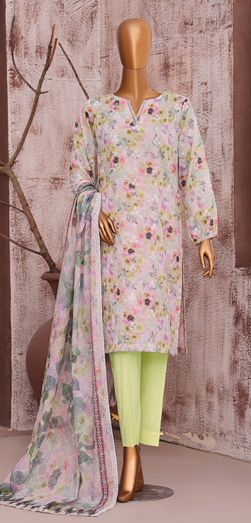 HZ Textile Unstitch Dhagakari Embroidered Collection 2025 D-05