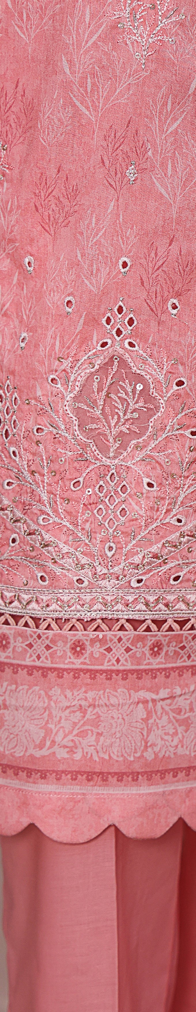 HZ Textile UNSTITCH Premium Embroidered Collection 2025 D-05