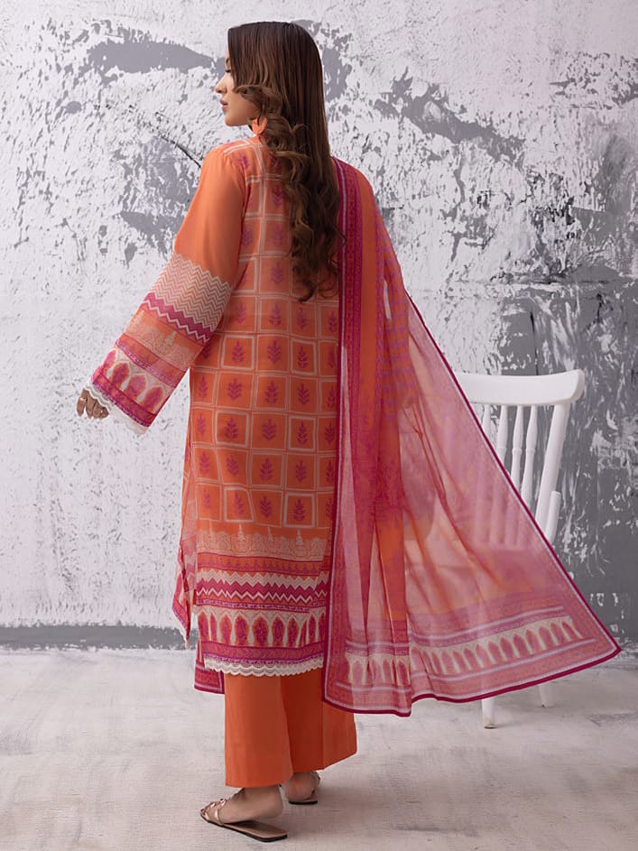 Gul Ahmed Unstitched Printed Lawn 3pcs Suite D-07