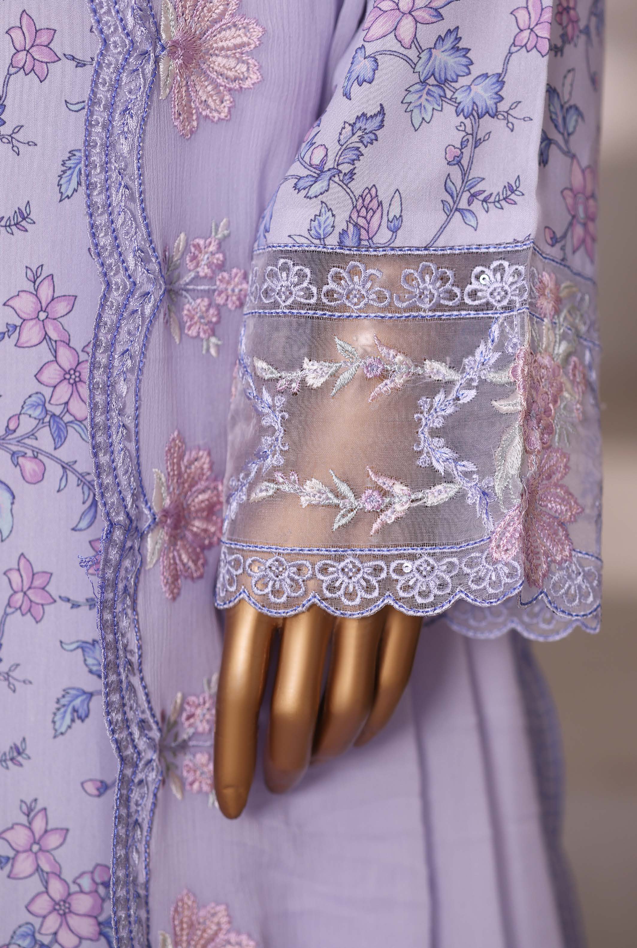 Sadabahar Luxury Viscose With Chiffon Embroidered Dupatta 3pcs Stitched Collection 2025 0-05