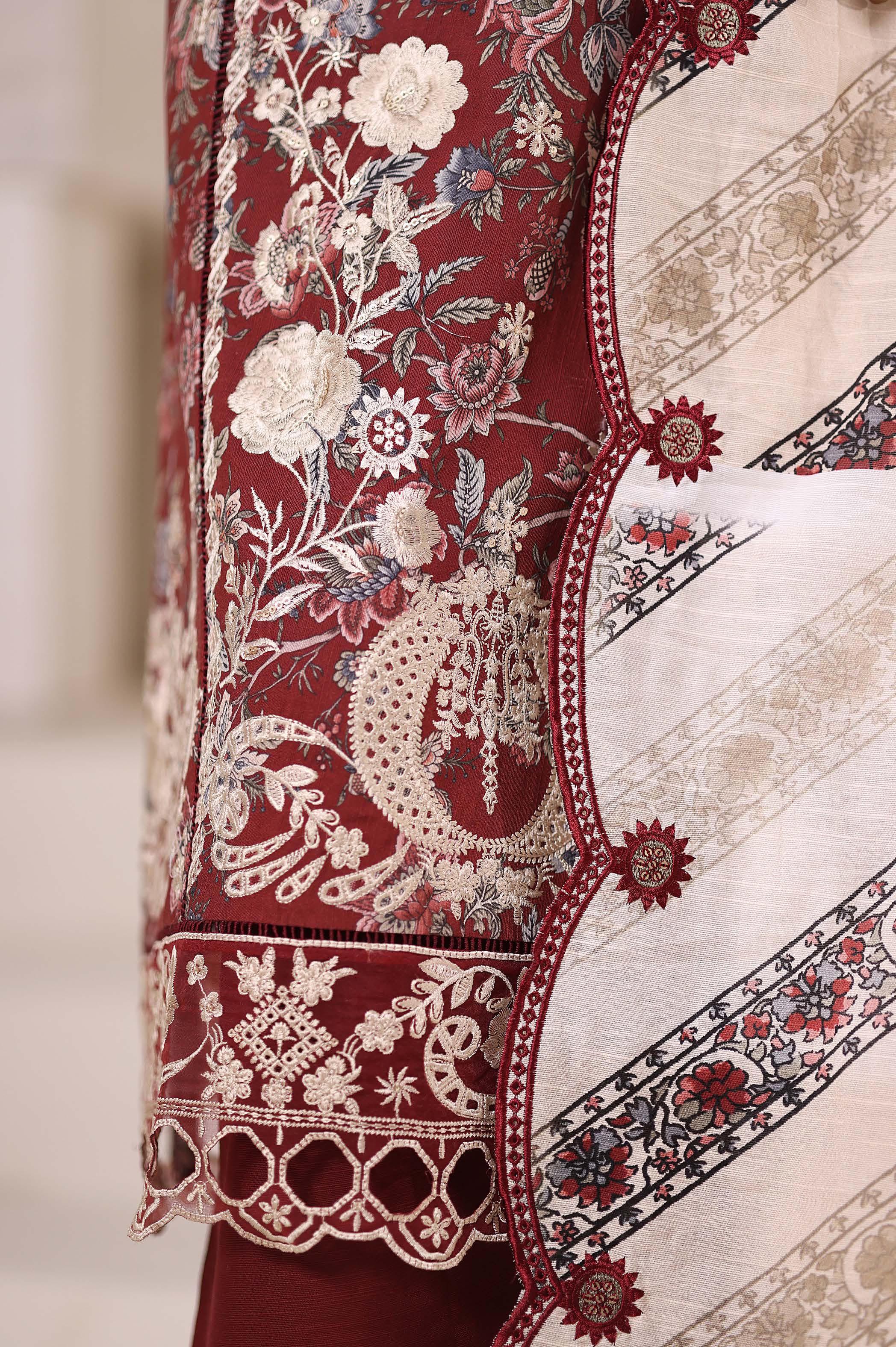 SADABAHAR RTW SIGNATURE KHADDAR EMBROIDERED 3PIECE COLLECTION 2025 SSKE -1105