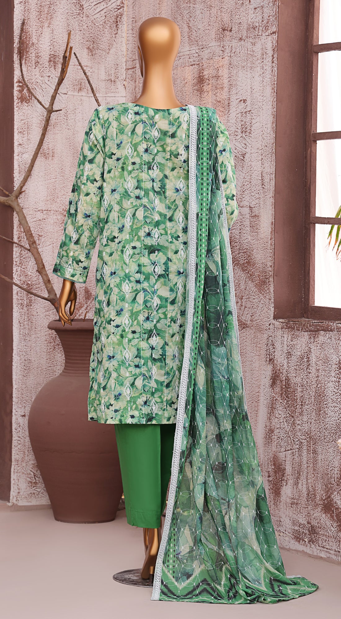 HZ Textile Unstitch Dhagakari Embroidered Collection 2025 D-06