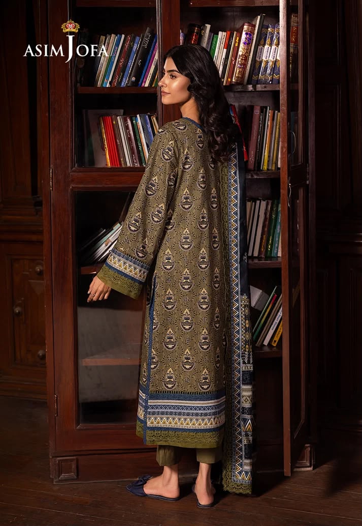 Unstitched by Asim Jofa 3 Pcs Digital Printed Lawn Shirt Collection 2026 D-03