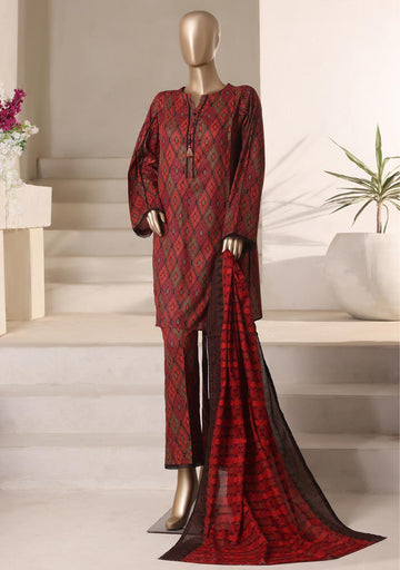 HZ Textile Ready to Wear Rozaana Cambric Printed 3PC Collection 2025 D-10