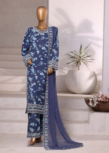 Sadabahar Luxury Viscose With Chiffon Embroidered Dupatta 3pcs Stitched Collection 2025 0-01