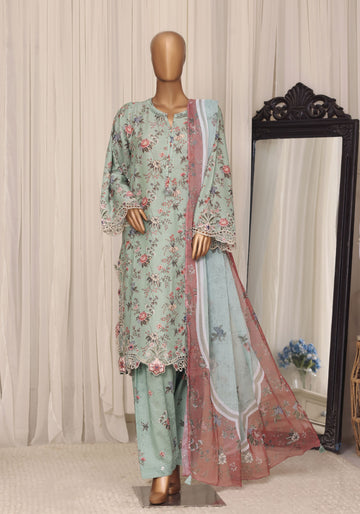 Sadabahar Raya Cut Work Embroidery Lawn 3Piece Stitched Collection D-01