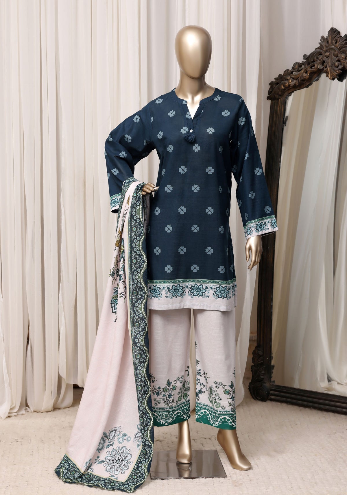 Sadabahar Luxury Khaddar Printed 3piece  stitched Vol-03 2026 D-01